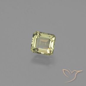 1.12 ct Yellow Color-Change Diaspore Stone, Natural Color-Change Diaspore in Octagon Facet Shape for Sale