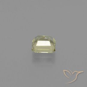Color-Change Diaspore Gemstone in 5.9 x 5.5 mm Size for Sale, Color-Change Diaspore Stone in Very Light Yellow Color
