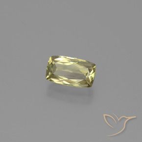 1.37 ct Yellow Color-Change Diaspore Stone, Natural Color-Change Diaspore in Cushion-Cut Shape for Sale