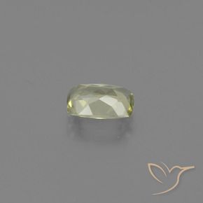 Color-Change Diaspore Gemstone in 7.6 x 5.4 mm Size for Sale, Color-Change Diaspore Stone in Light Yellow Color