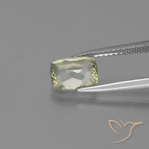 Color-Change Diaspore Gemstone in 8 x 6 mm (calibrated) Size for Sale, Color-Change Diaspore Stone in Light Yellow Color