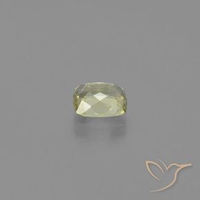 Color-Change Diaspore Gemstone in 6.6 x 5.3 mm Size for Sale, Color-Change Diaspore Stone in Light Yellow Color