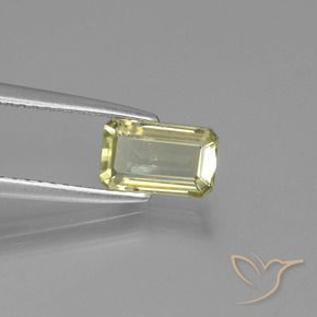 0.93 ct Yellow Color-Change Diaspore Stone, Natural Color-Change Diaspore in Octagon Facet Shape for Sale