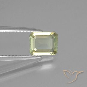 0.90 ct Yellow Color-Change Diaspore Stone, Natural Color-Change Diaspore in Octagon Facet Shape for Sale