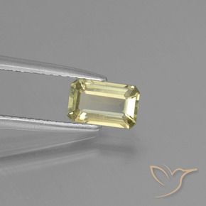 0.84 ct Yellow Color-Change Diaspore Stone, Natural Color-Change Diaspore in Octagon Facet Shape for Sale