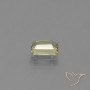 Color-Change Diaspore Gemstone in 6.7 x 4.5 mm Size for Sale, Color-Change Diaspore Stone in Light Yellow Color