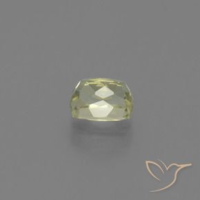 Color-Change Diaspore Gemstone in 6.8 x 5.3 mm Size for Sale, Color-Change Diaspore Stone in Light Yellow Color
