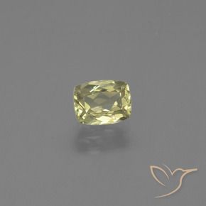 1.31 ct Yellow Color-Change Diaspore Stone, Natural Color-Change Diaspore in Cushion-Cut Shape for Sale