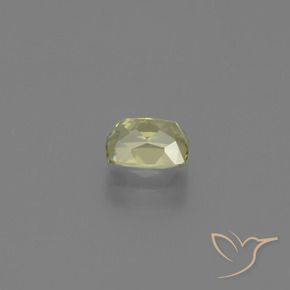 Color-Change Diaspore Gemstone in 7 x 5.4 mm Size for Sale, Color-Change Diaspore Stone in Yellow Green Color