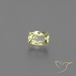 1.24 ct Yellow Color-Change Diaspore Stone, Natural Color-Change Diaspore in Cushion-Cut Shape for Sale