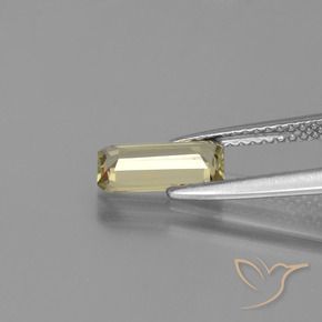 Color-Change Diaspore Gemstone in 9.3 x 4.6 mm Size for Sale, Color-Change Diaspore Stone in Warm Yellow Color