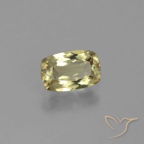 1.25 ct Yellow Color-Change Diaspore Stone, Natural Color-Change Diaspore in Cushion-Cut Shape for Sale