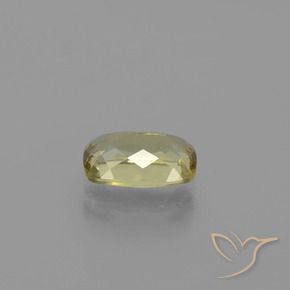 Color-Change Diaspore Gemstone in 8 x 5.2 mm Size for Sale, Color-Change Diaspore Stone in Very Light Yellow Color