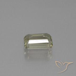 Color-Change Diaspore Gemstone in 6.9 x 4.7 mm Size for Sale, Color-Change Diaspore Stone in Very Light Yellow Color