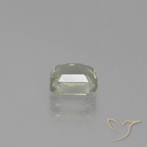 Color-Change Diaspore Gemstone in 6.3 x 5.3 mm Size for Sale, Color-Change Diaspore Stone in Light Yellow Green Color
