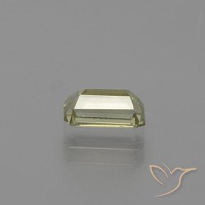Color-Change Diaspore Gemstone in 7.3 x 4.2 mm Size for Sale, Color-Change Diaspore Stone in Yellow Green Color