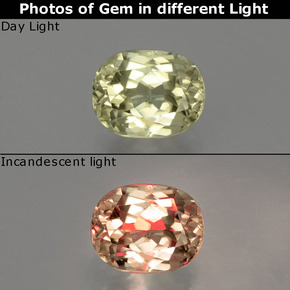 1.00 ct  Color-Change Diaspore Gemstone, Color-Change Diaspore Gem in Oval Facet Shape for Sale.