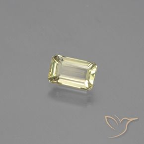 1.37 ct Yellow Color-Change Diaspore Stone, Natural Color-Change Diaspore in Octagon Facet Shape for Sale