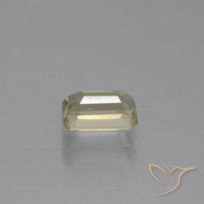 Color-Change Diaspore Gemstone in 7.3 x 4.7 mm Size for Sale, Color-Change Diaspore Stone in Light Golden Yellow Color