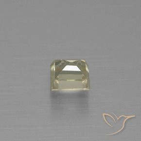 Color-Change Diaspore Gemstone in 4.9 x 4.6 mm Size for Sale, Color-Change Diaspore Stone in Light Golden Yellow Color
