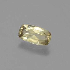 1.30 ct Yellow Color-Change Diaspore Stone, Natural Color-Change Diaspore in Cushion-Cut Shape for Sale