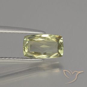 1.15 ct Yellow Color-Change Diaspore Stone, Natural Color-Change Diaspore in Cushion-Cut Shape for Sale