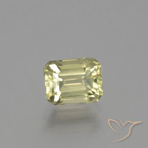 1.21 ct Yellow Color-Change Diaspore Stone, Natural Color-Change Diaspore in Octagon Facet Shape for Sale