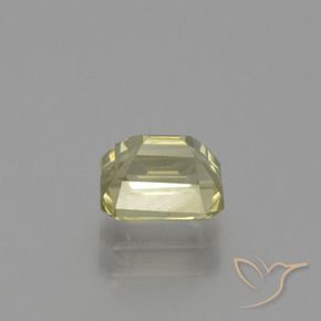 Color-Change Diaspore Gemstone in 6.4 x 5 mm Size for Sale, Color-Change Diaspore Stone in Medium Yellow Color