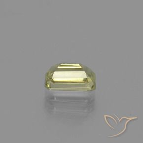 Color-Change Diaspore Gemstone in 6.8 x 4.6 mm Size for Sale, Color-Change Diaspore Stone in Light Golden Yellow Color