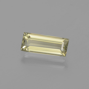 1.78 ct Yellow Color-Change Diaspore Stone, Natural Color-Change Diaspore in Baguette Facet Shape for Sale