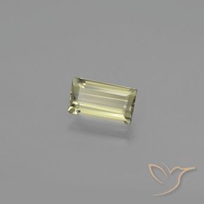 1.39 ct Yellow Color-Change Diaspore Stone, Natural Color-Change Diaspore in Baguette Facet Shape for Sale