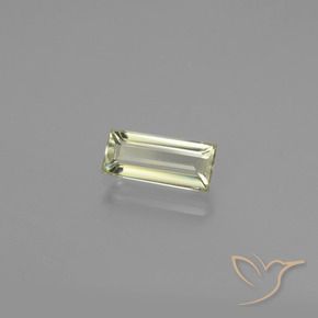 1.25 ct Yellow Color-Change Diaspore Stone, Natural Color-Change Diaspore in Baguette Facet Shape for Sale