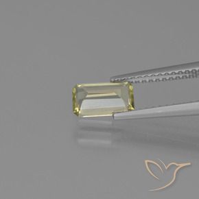 Color-Change Diaspore Gemstone in 7.7 x 4.6 mm Size for Sale, Color-Change Diaspore Stone in Yellow Beige Color