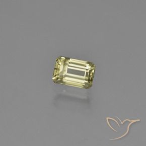1.21 ct Yellow Color-Change Diaspore Stone, Natural Color-Change Diaspore in Octagon Facet Shape for Sale