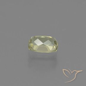 Color-Change Diaspore Gemstone in 7 x 5 mm (calibrated) Size for Sale, Color-Change Diaspore Stone in Very Light Yellow Color