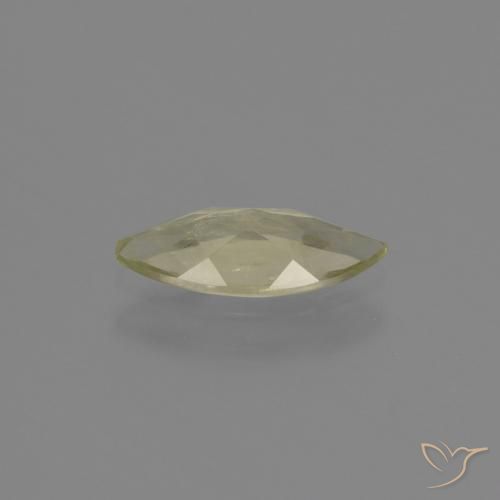 Color-Change Diaspore Gemstone in 11 x 5 mm Size for Sale, Color-Change Diaspore Stone in Light Yellow Color