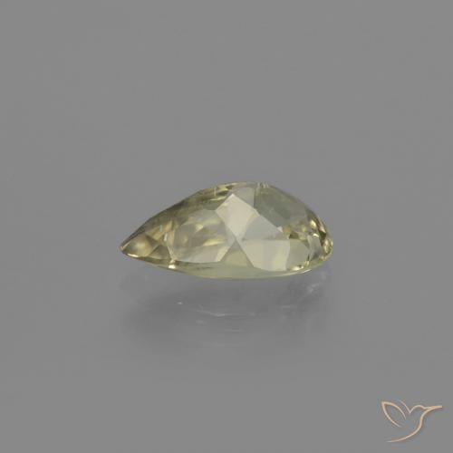 Color-Change Diaspore Gemstone in 9.5 x 5.5 mm Size for Sale, Color-Change Diaspore Stone in Light Yellow Color