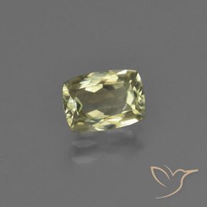 1.08 ct Yellow Color-Change Diaspore Stone, Natural Color-Change Diaspore in Cushion-Cut Shape for Sale