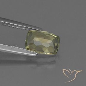 Color-Change Diaspore Gemstone in 7.2 x 5.2 mm Size for Sale, Color-Change Diaspore Stone in Pale Yellow Color