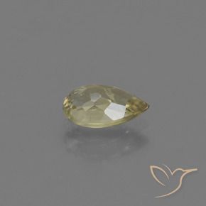 Color-Change Diaspore Gemstone in 7.8 x 4.8 mm Size for Sale, Color-Change Diaspore Stone in Brownish Yellow Color