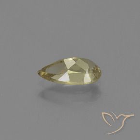 Color-Change Diaspore Gemstone in 8.5 x 4.5 mm Size for Sale, Color-Change Diaspore Stone in Earthy Yellow Color