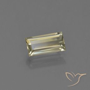 1.27 ct Yellow Color-Change Diaspore Stone, Natural Color-Change Diaspore in Baguette Facet Shape for Sale