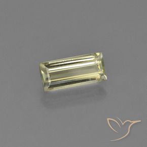 1.18 ct Yellow Color-Change Diaspore Stone, Natural Color-Change Diaspore in Baguette Facet Shape for Sale