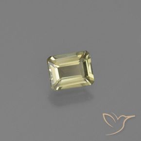 0.65 ct Yellow Color-Change Diaspore Stone, Natural Color-Change Diaspore in Octagon Facet Shape for Sale