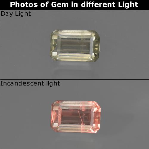 0.6ct Octagon Facet Green to Pink Color-Change Diaspore Gem for sale 0.6ct Octagon Facet Green to Pink Color-Change Diaspore Gem (ID: 422741)