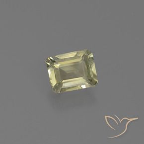 0.65 ct Yellow Color-Change Diaspore Stone, Natural Color-Change Diaspore in Octagon Facet Shape for Sale