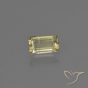 0.68 ct Yellow Color-Change Diaspore Stone, Natural Color-Change Diaspore in Octagon Facet Shape for Sale