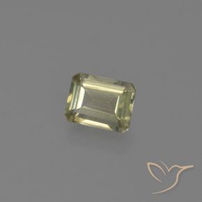 0.67 ct Yellow Color-Change Diaspore Stone, Natural Color-Change Diaspore in Octagon Facet Shape for Sale