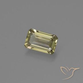 0.71 ct Yellow Color-Change Diaspore Stone, Natural Color-Change Diaspore in Octagon Facet Shape for Sale
