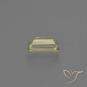 Color-Change Diaspore Gemstone in 6.9 x 3.6 mm Size for Sale, Color-Change Diaspore Stone in Yellow Green Color